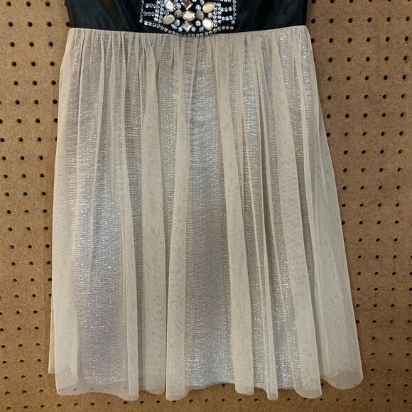 Vintage Dress Y2k Formal Prom Fairy Goth Whimsygoth 5/6 Hailey Logan Beige Gold - Picture 3 of 7